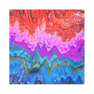 "Reflexión radiante" Arte abstracto colorido