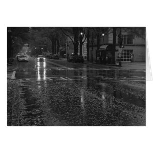 Reflexión/ruido con lluvia, tarjeta