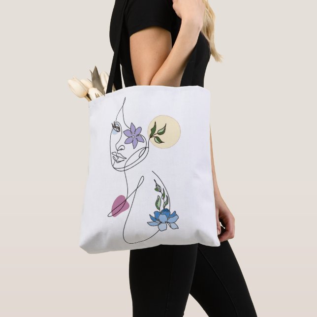 "Reflexión sobre la vida" Bolsa de dibujo de la lí (Detalle)