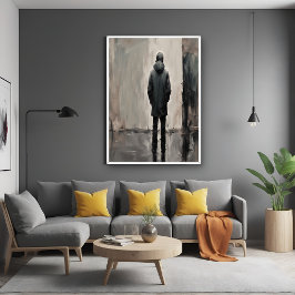 Reflexión solitaria - Arte Minimalista