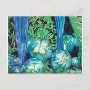 "Reflexiones 1" postal de pintura acuarela