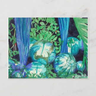 "Reflexiones 1" postal de pintura acuarela