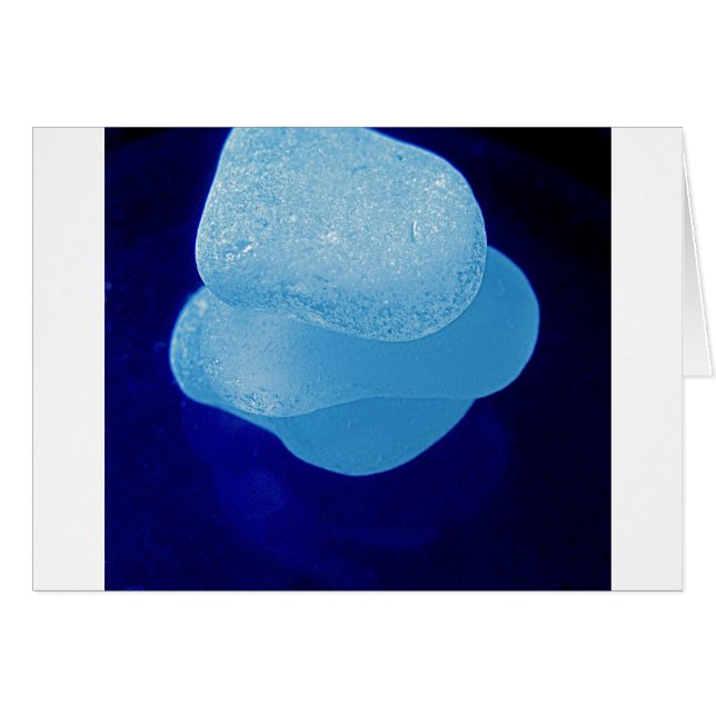 Reflexiones azules del vidrio del mar (Anverso (Horizontal))