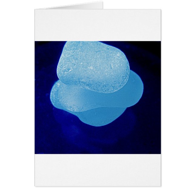 Reflexiones azules del vidrio del mar (Frente)