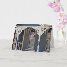 Reflexiones de la bandera - Tarjeta de viñedo de M