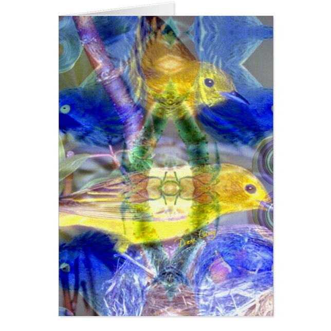 Reflexiones de la naturaleza I - oro y pájaros (Frente)