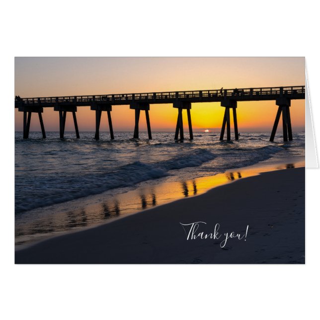 Reflexiones de la puesta de sol dorada en la playa (Anverso (Horizontal))