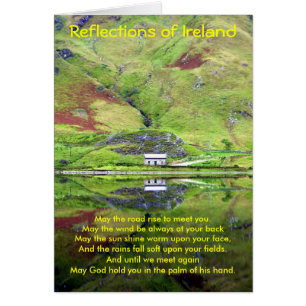 Reflexiones de la tarjeta de Irlanda