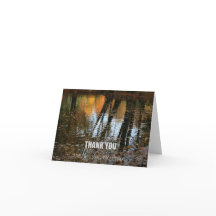 Reflexiones de otoño Compatía Gracias Tarjeta de n