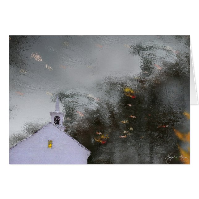 Reflexiones de una capilla en luz del otoño (Anverso (Horizontal))