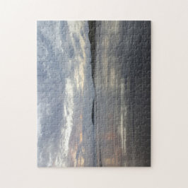 Reflexiones en rompecabezas de la foto de la playa