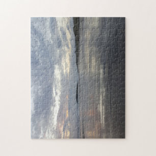 Reflexiones en rompecabezas de la foto de la playa