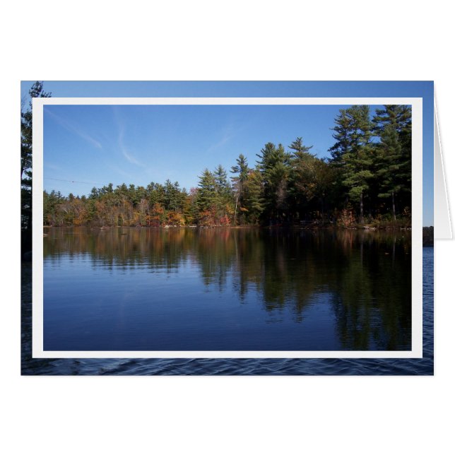 Reflexiones otoñales frente al lago (Anverso (Horizontal))