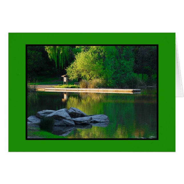 Reflexiones sobre el lago de primavera (Anverso (Horizontal))