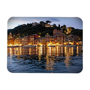 Reflexiones sobre Portofino, Italia - imán italian