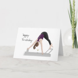 Reformador de Pilates de la tarjeta de cumpleaños