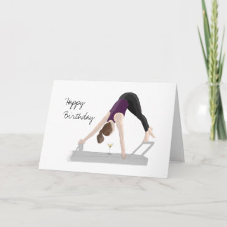 Reformador de Pilates de la tarjeta de cumpleaños 