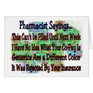 Refranes del farmacéutico "que usted sabe que