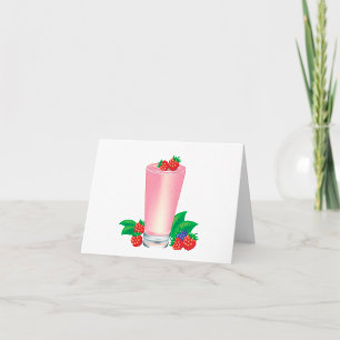 Refrescante Berry Smoothie Bebida Rosa