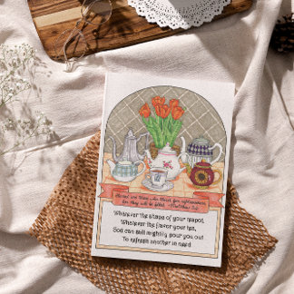 Refrescar la tarjeta de cumpleaños de las teteras