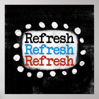 Refrescar Refrescar Refrescar Arte Parcial Poster
