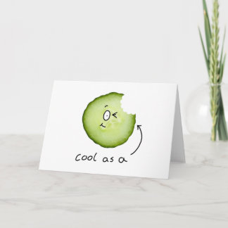 refresqúese como tarjeta de felicitación del