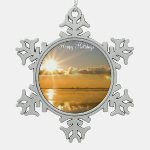 Refrigeración por adornos navideños con playa de i