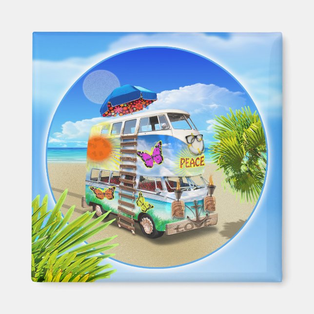 Refrigerador de doble Groovy imán (Frente)