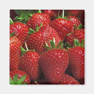 Refrigerador imán de fresas