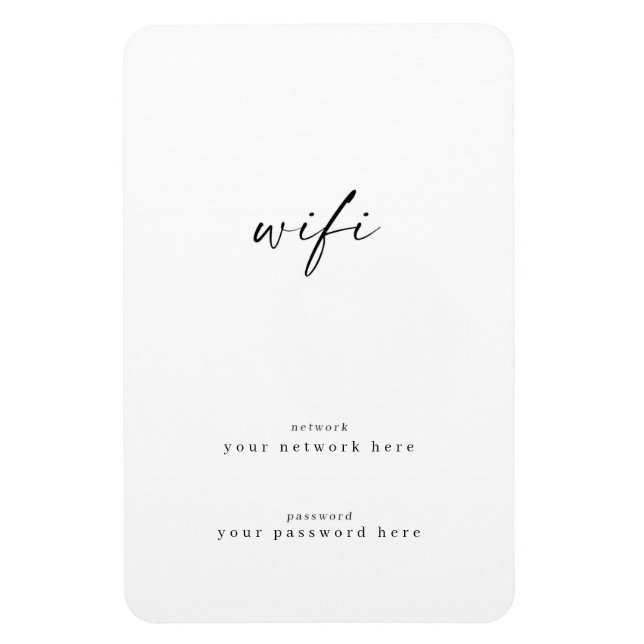 Refrigerador imán de información WiFi (Vertical)