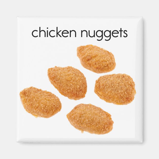Refrigerador imán de nuggets de pollo (Frente)