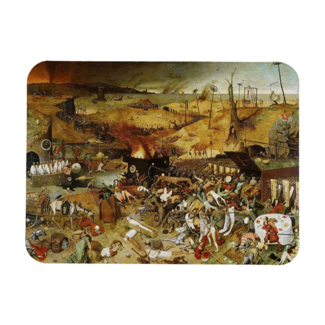 Refrigerador imán El triunfo de la muerte Brueghel (Horizontal)