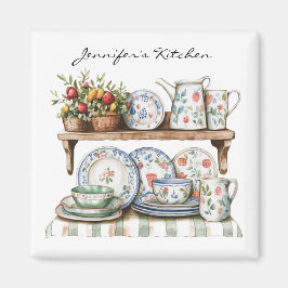 Refrigerador imán estilo casa de campo