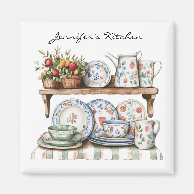 Refrigerador imán estilo casa de campo (Frente)