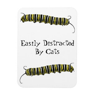 Refrigerador imán fácilmente distrado por gatos