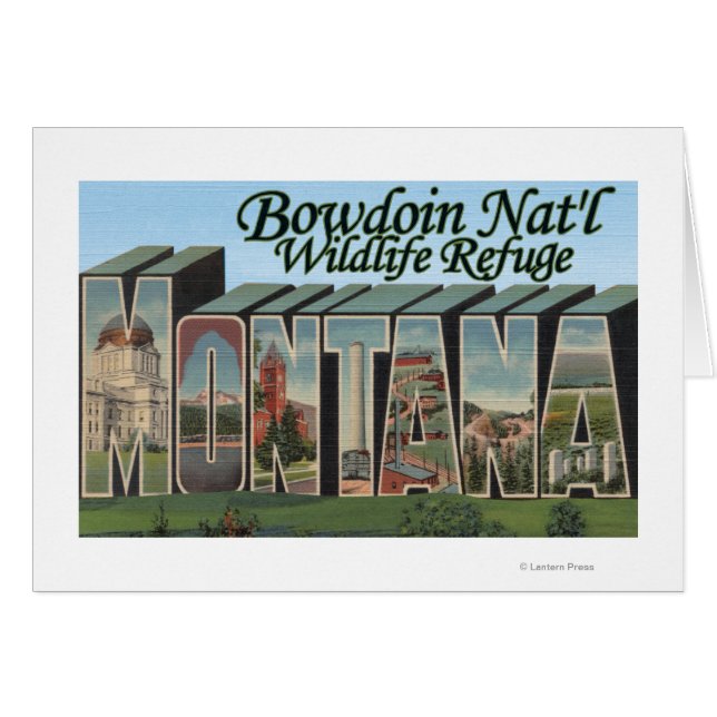 Refugio de vida silvestre Bowdoin Nat'l, Montana (Anverso (Horizontal))