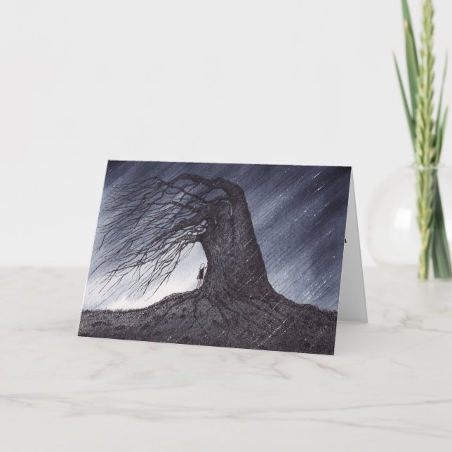 Refugio en la tarjeta de la tormenta (Anverso)