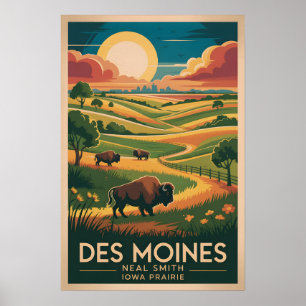 Refugio Neal Smith Póster Vintage de Iowa
