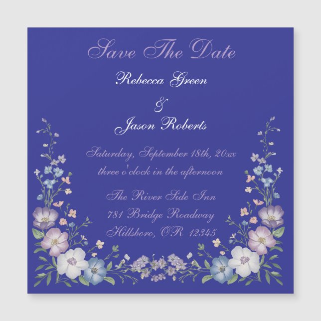 Regal Blue Vintage Elegance Garden Blooms (Anverso)