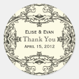 Regal Elegance Gracias Pegatinas