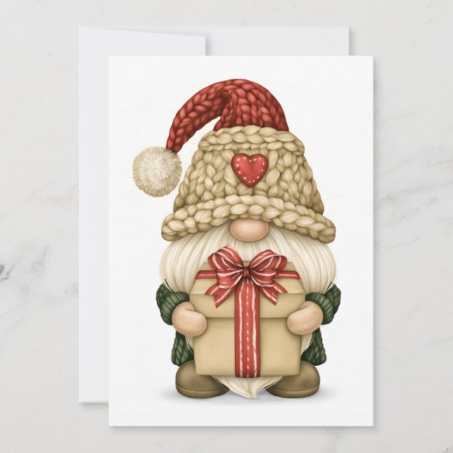 Regalando Gnomo de Navidad (Anverso)