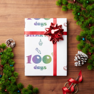 Regalo 100 días de papel más inteligente para envolver - 