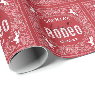 Regalo 1.ᵉʳ rodeo Papel de enriquecimiento de cumpleaños