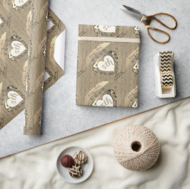 Regalo 5.º Aniversario Boda Papel de envolvimiento de ima