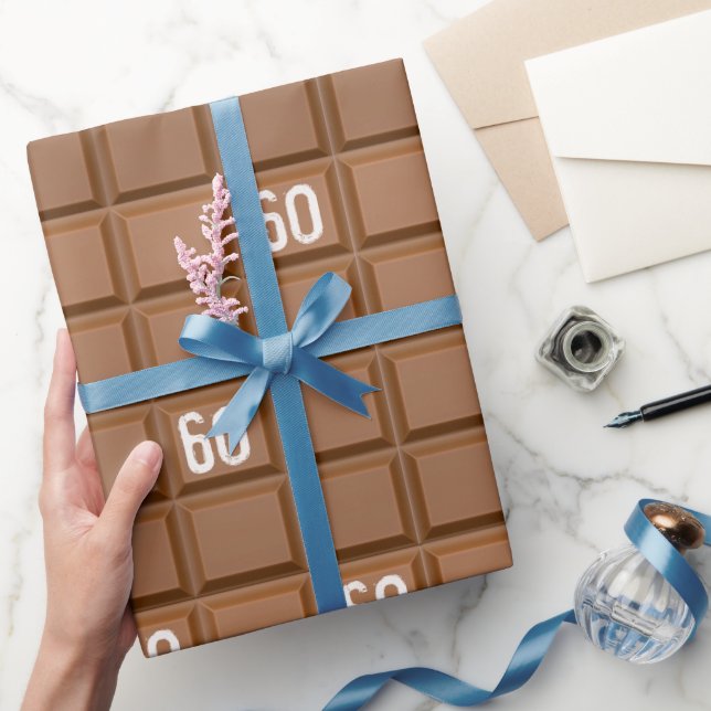 Regalo 60.º Papel de envolvimiento para barra de chocolat (Regalar)