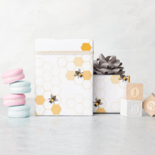 Regalo Abejas de miel y papel de envolver de peine de mie