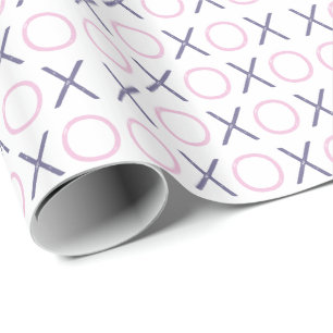 Regalo Abrazos del rosa y de la púrpura y papel de