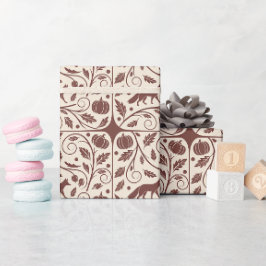 Regalo Acogedor papel de ajuste otoñal