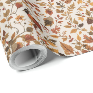 Regalo Acogedor papel de ajuste otoñal