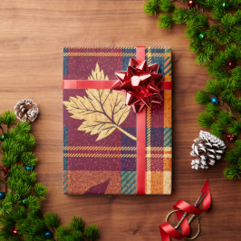 Regalo Acogedor papel de ajuste otoñal